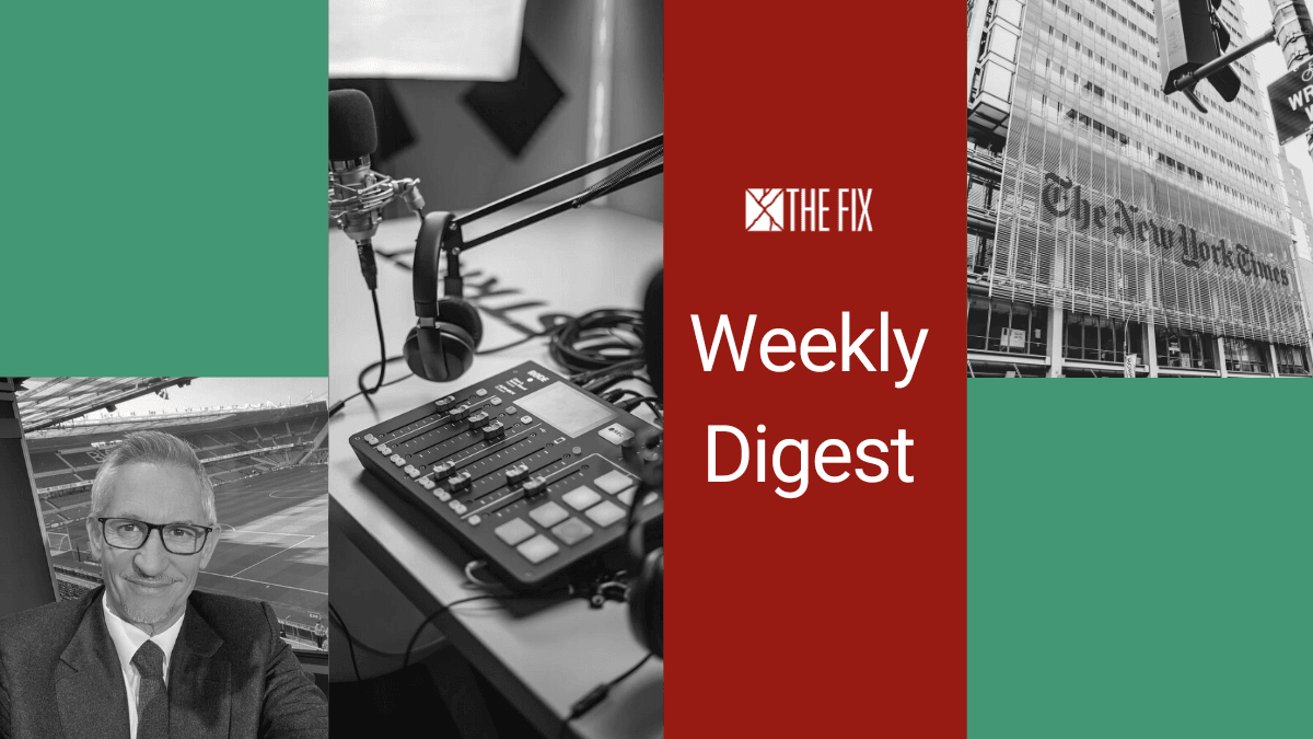 Weekly Digest: BBC turmoil, NYT testing new daily news podcast